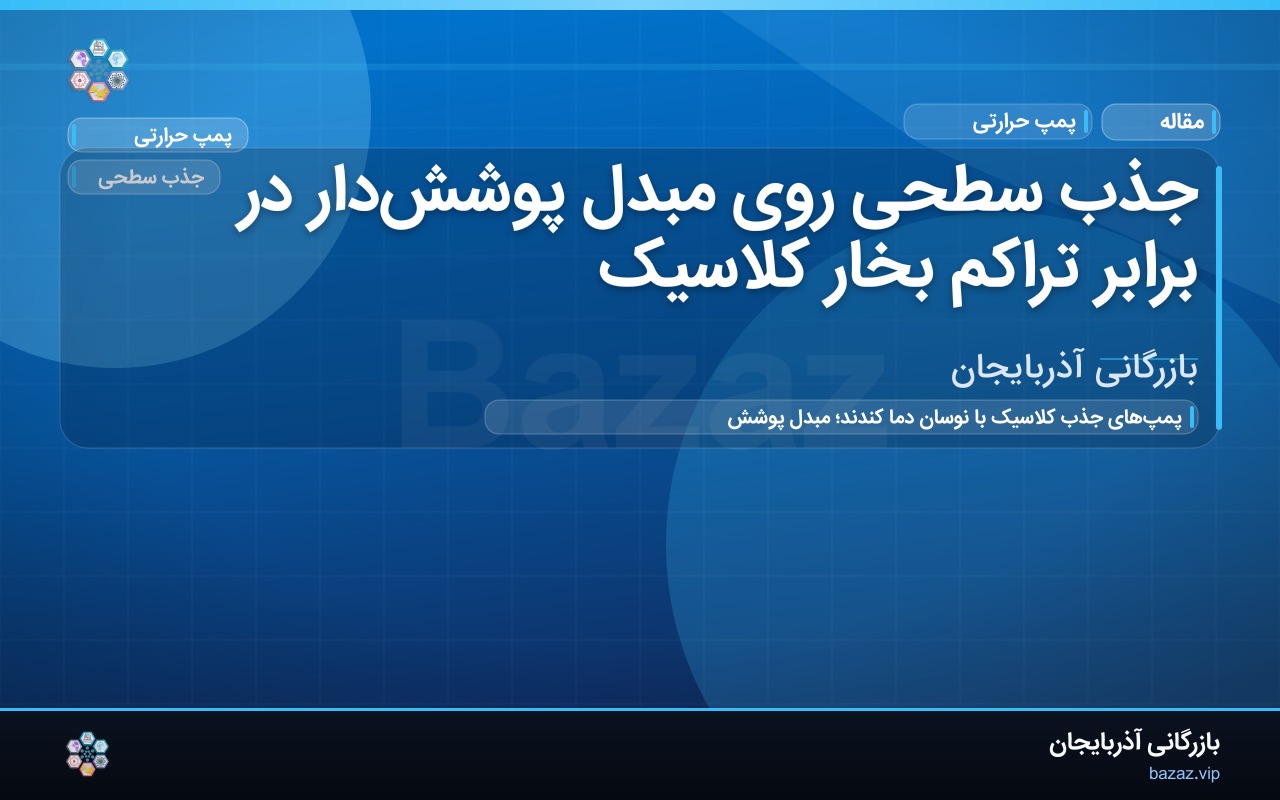 جذب سطحی روی مبدل پوشش‌دار در برابر تراکم بخار کلاسیک