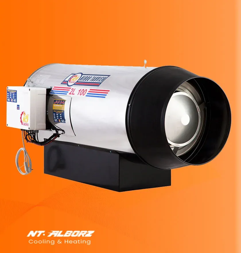 جت هیتر دوموتوره گازوئیلی 2L-100 نیرو تهویه البرز
